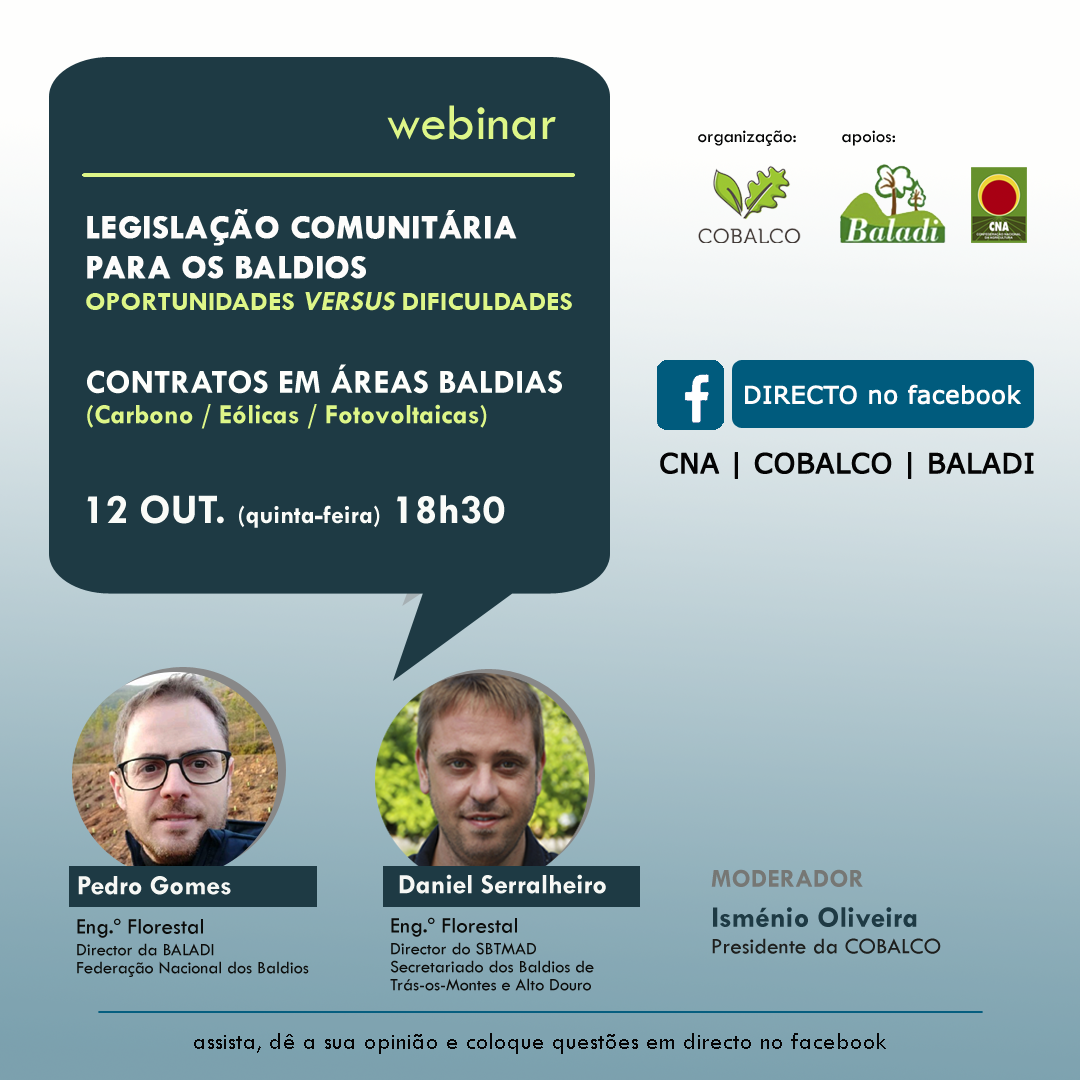 Webinar Sobre A Legisla O Comunit Ria Sobre Baldios Contratos Em